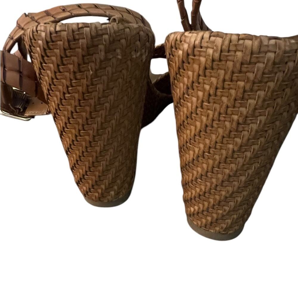 *NWOT Steve Madden Ylan Wedge Sandal in Cognac – Sz 10 - Picture 7 of 8